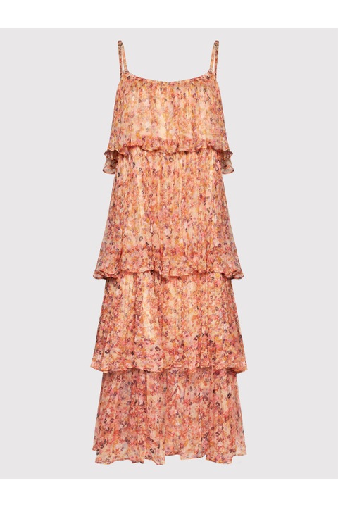 Rochie dama, Femi Stories, 300452530, Viscoza, Portocaliu