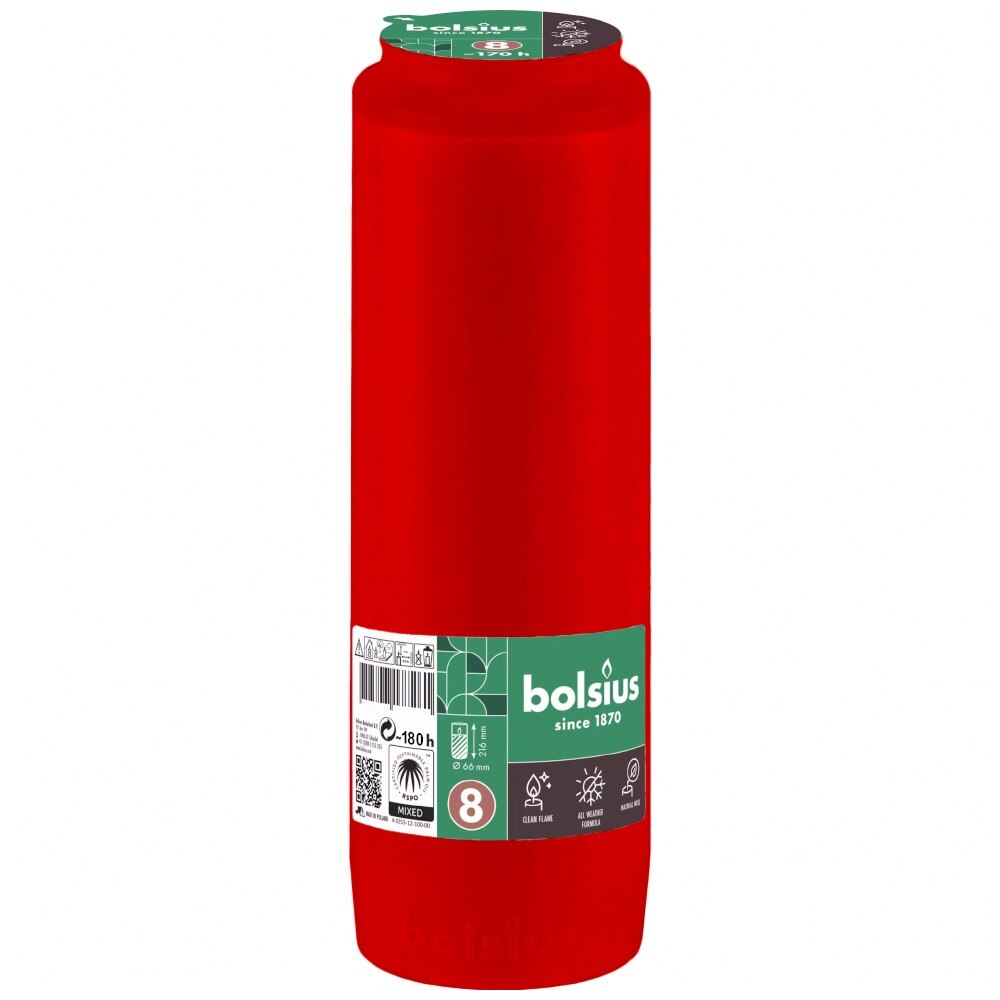 Candele Rustiche Bolsius - Bianco, 13x7cm, 4 Pezzi, 60 Ore Durata - Foto 6