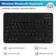 Vezeték nélküli billentyűzet- és egérfedél, Bluetooth, Sigloo, kompatibilis a Huawei MediaPad T3 10, 9,6 hüvelykes, fekete táblagéppel