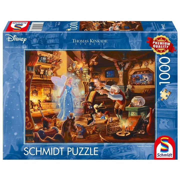 Puzzle 1000 piese Schmidt - Geppetto's Pinocchio (Schmidt-57526)