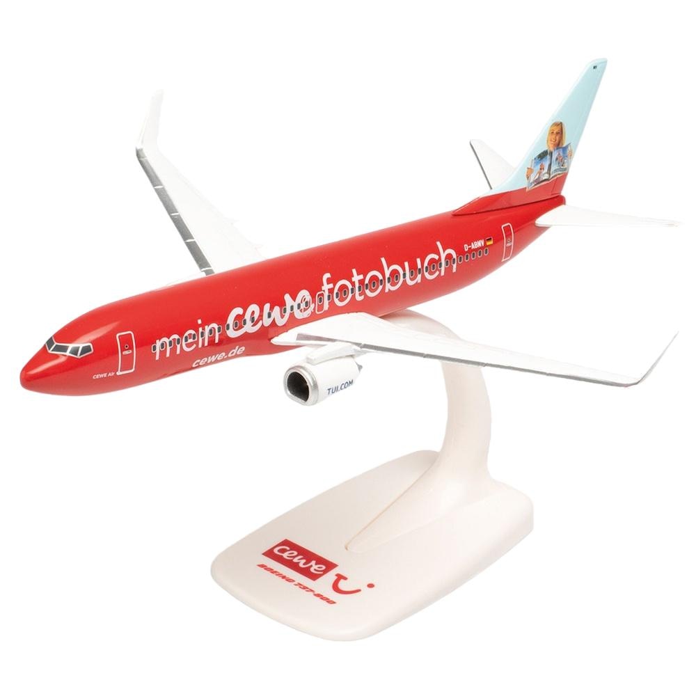 Kimac様 Macheta Boeing B737-800 Tui Cewe Fotobuch, Herpa, 1:200, Rosu/Alb