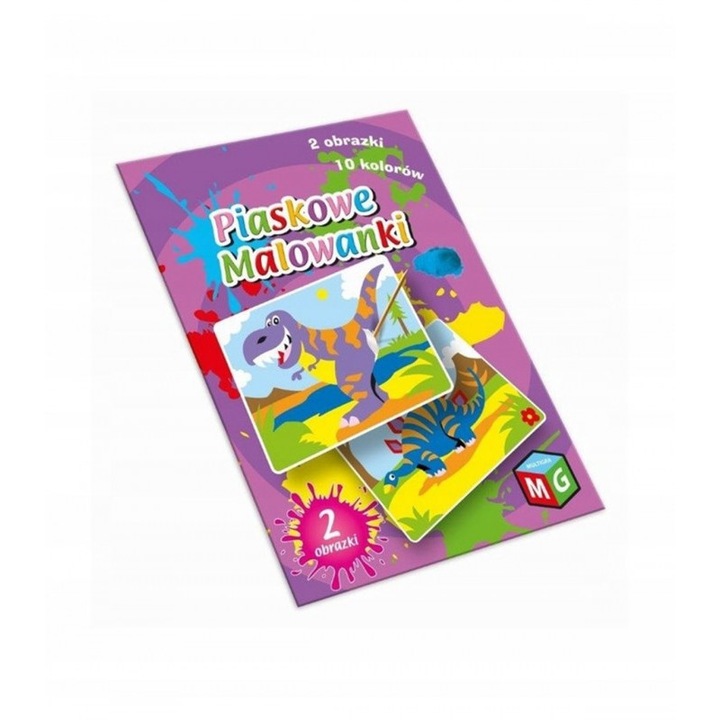 Homokszínező lapok, Multigra, Dinoszauruszok, Többszínű, 6+