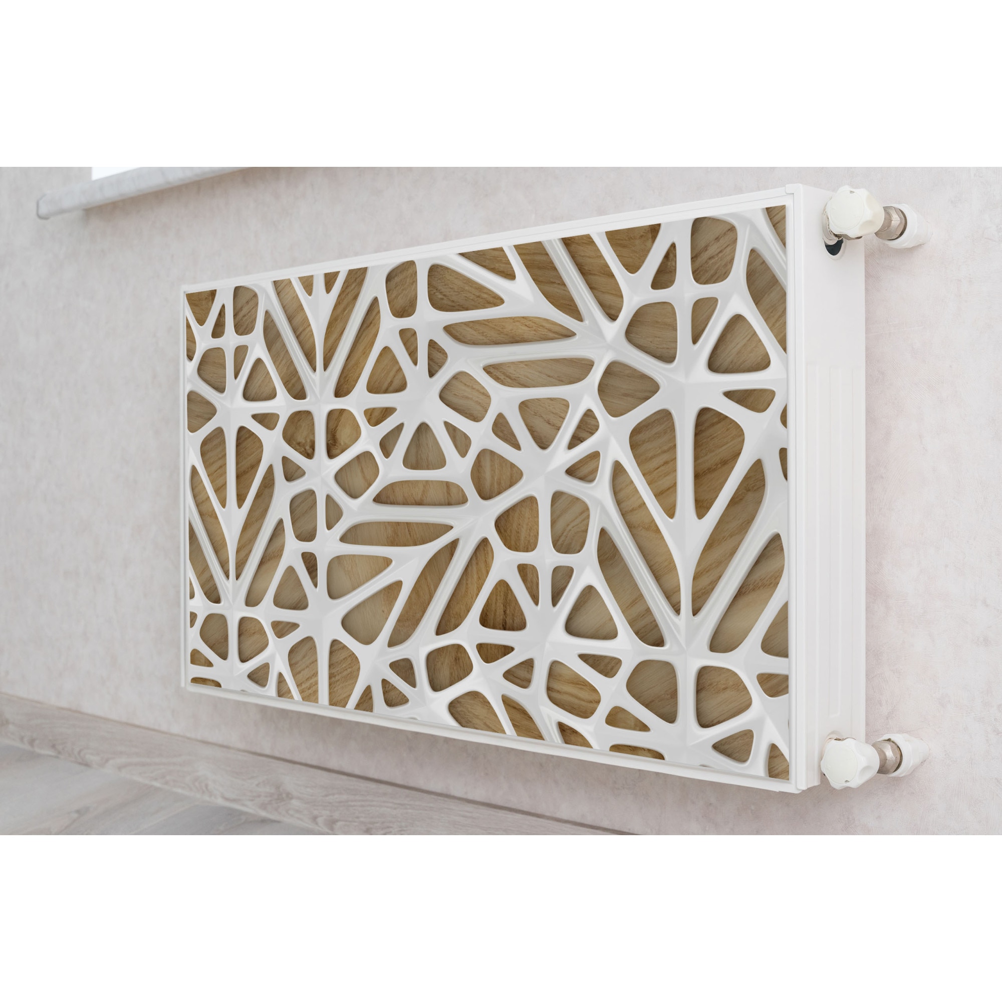 Magnet Muralo, decor radiator, abstract 80 cm x 60 cm forme albe pe ...