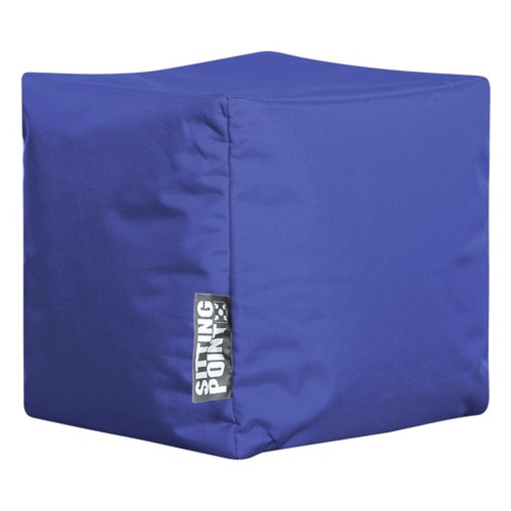 Taburet Puf Sitting Point Forma Cub Scuba Albastru 40x40x40 Cm