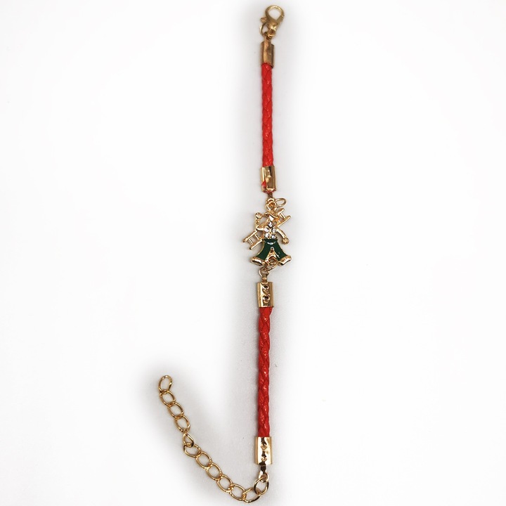 Martisor Bratara Norocoasa cu Hornar, imitatie de piele, reglabila, Colectia VisionXXI