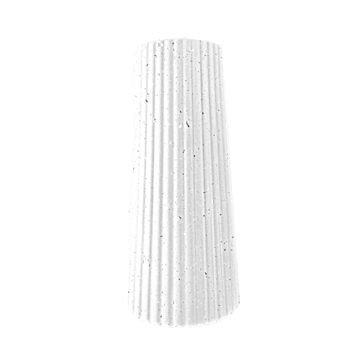 Vaza decorativa, Lax&Home, Simplicity, Ipsos, Alb Nisip, inaltime 20 cm