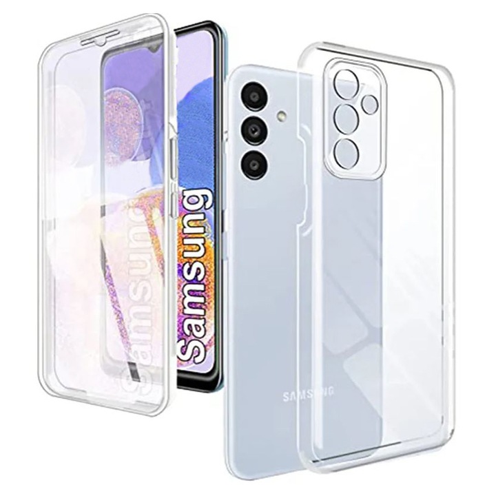 Калъф, Съвместим със Samsung A14 4G/5G, Силикон и Поликарбонат