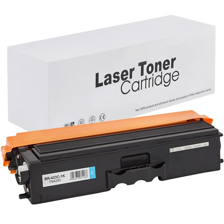 Cartus toner compatibil Brother TN-423 C albastru (cyan), BROTHER DCP L8410CDW, HL L8260CDW, HL L8360CDW, MFC L8690CDW, MFC L8900CDW, 4000 pagini