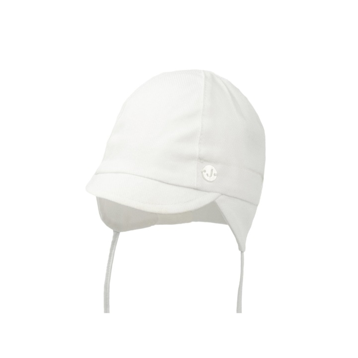 Caciula baieti, Jamiks, 302173068, Bumbac, 38 cm, Alb