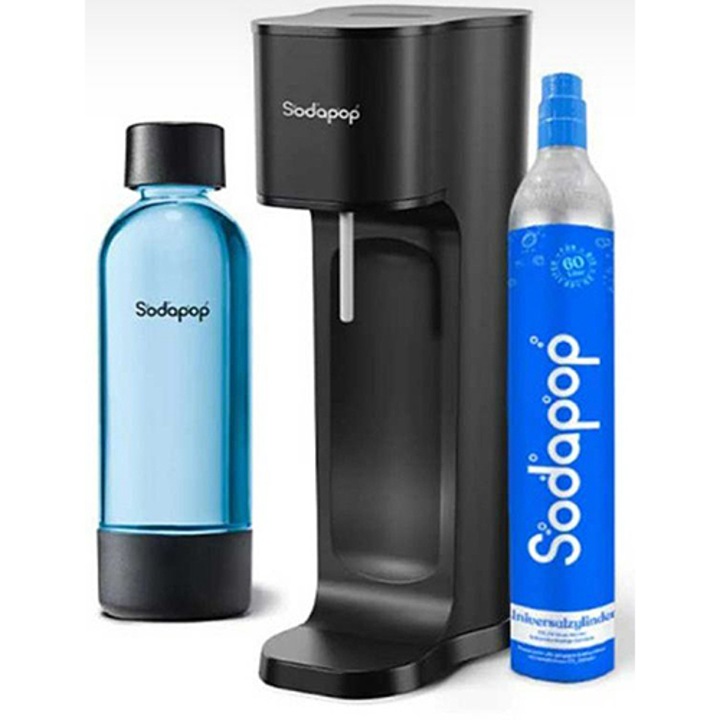Sodapop JOY ECO szódagép + 1 műanyag palack, Kék, 850ml + 1 CO2 patron