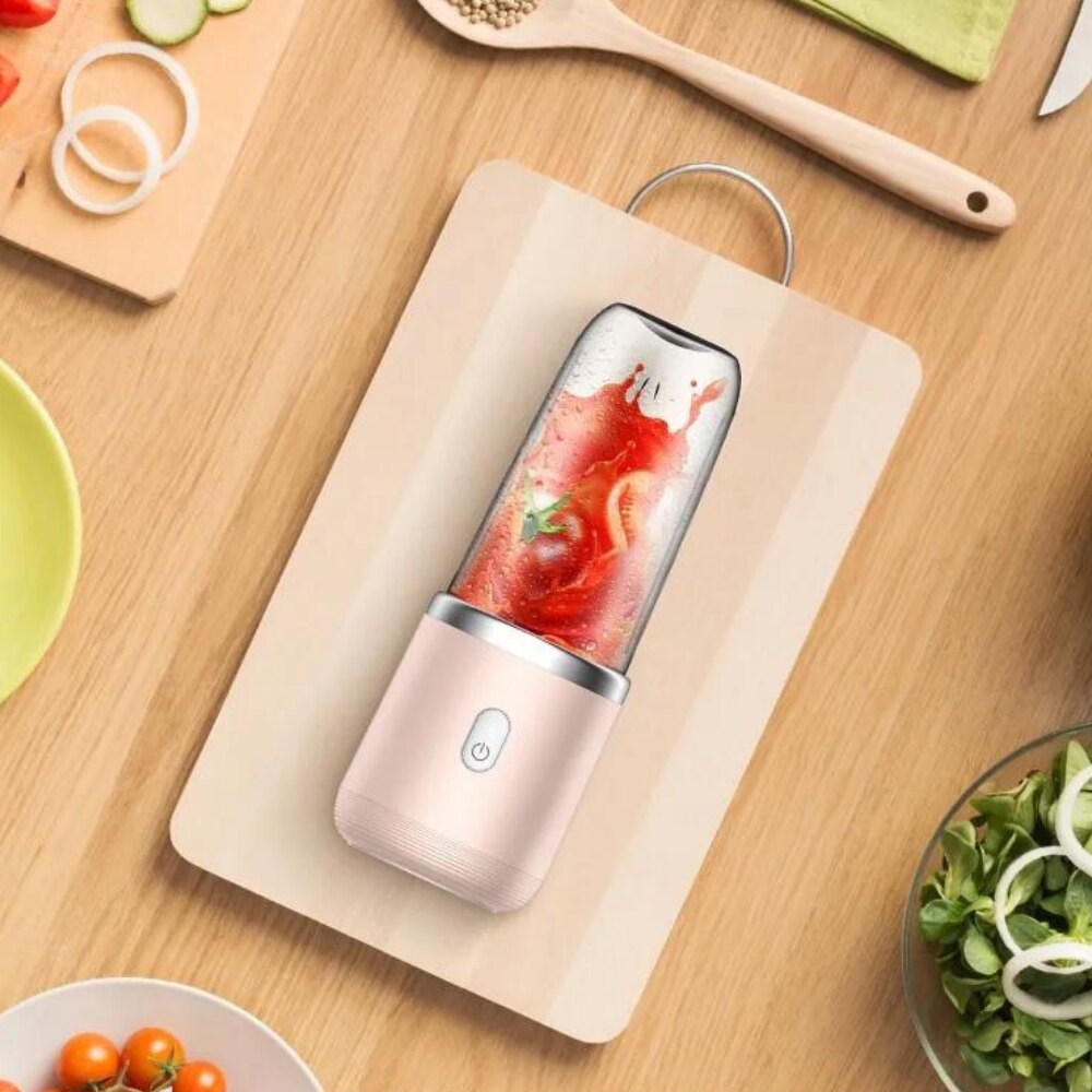 Vezeték nélküli mini turmix, dupla pohárral - Pink - eMAG.hu