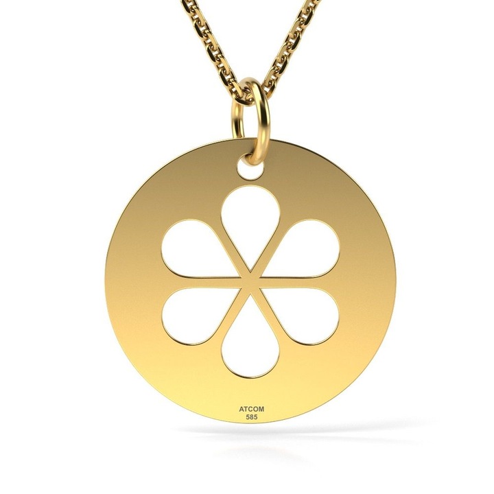 Colier din aur galben model Elixir