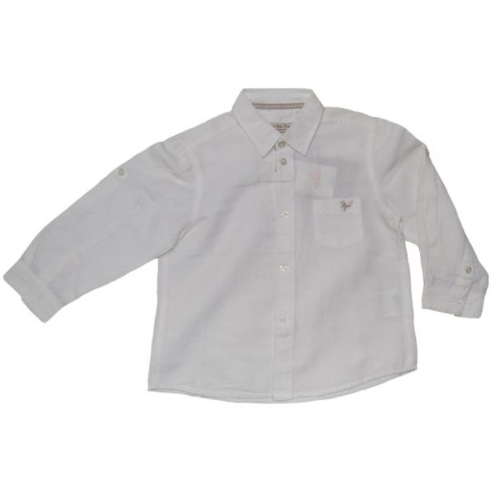 Бяла риза от лен и памук (3100), Mayoral, 2 години, 92 см