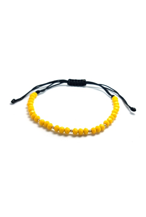 Bratara 5 bile aur 14k, Galben, Dimensiune reglabila