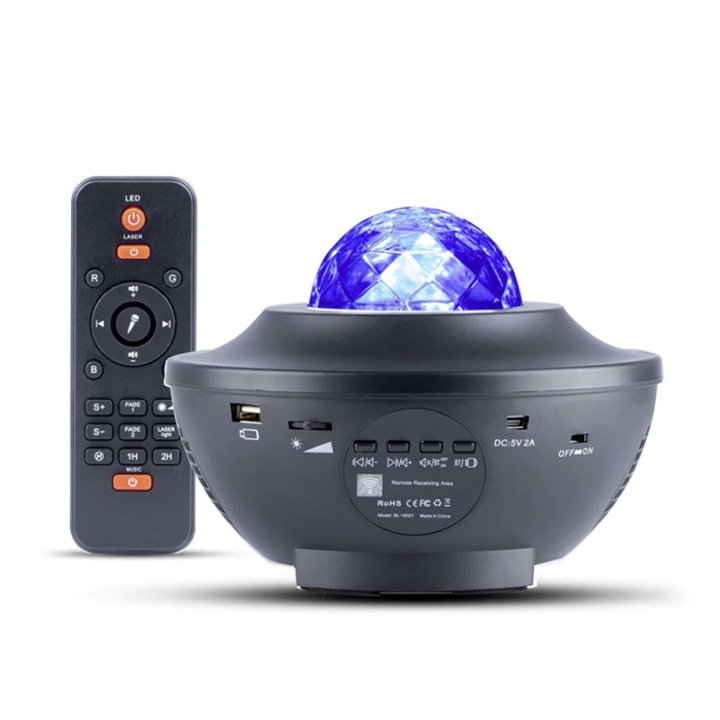 Proiector cer Noapte instelata, proiector galaxie, lampa cereasca