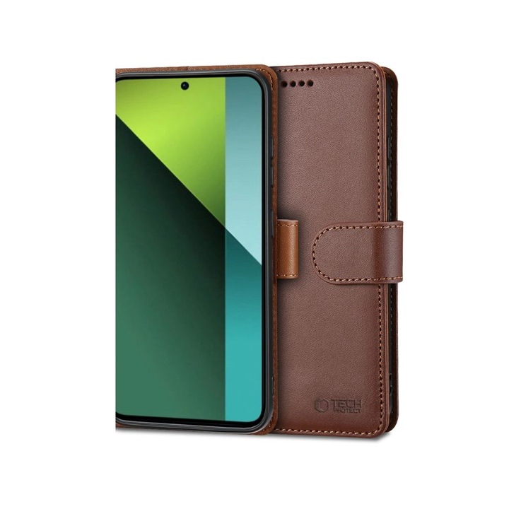 Калъф TECH-PROTECT Wallet, съвместим с Xiaomi Poco X6 5G / Redmi Note 13 Pro 5G Кафяв