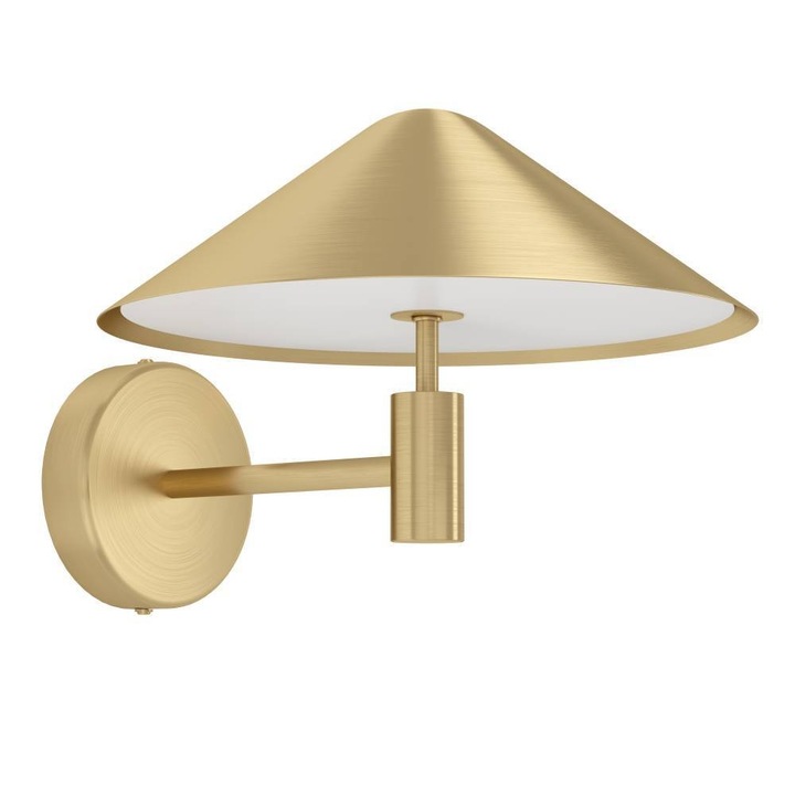 Стенна лампа EGLO PARAGUAY 390273, 1X12W, 1360 lm, 3000K, Стомана, Матов месинг IP20