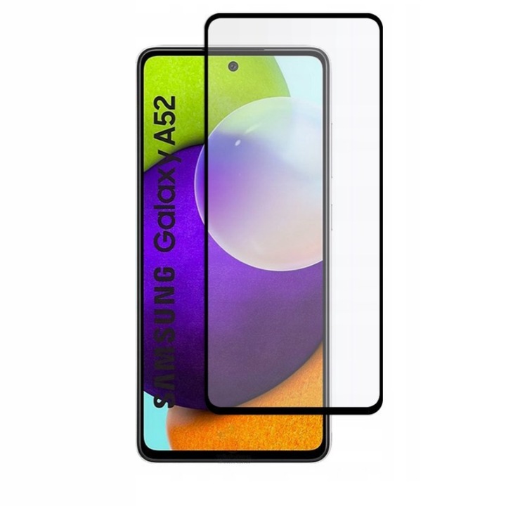 Folie de protectie compatibila cu Samsung Galaxy M31S, sticla temperata 9H, Negru-transparent