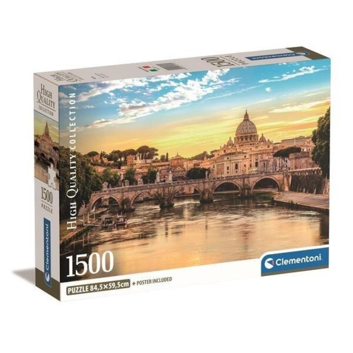 Пъзел, Clementoni, 1500 части, модел Рим, многоцветен