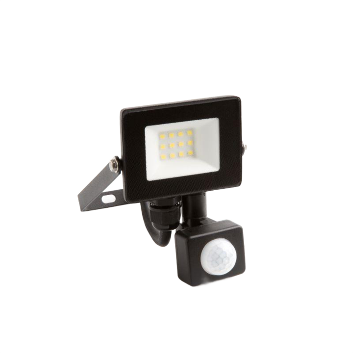 Proiector LED, Eco Light, 10W, 3000K, 900lm, PIR IP65