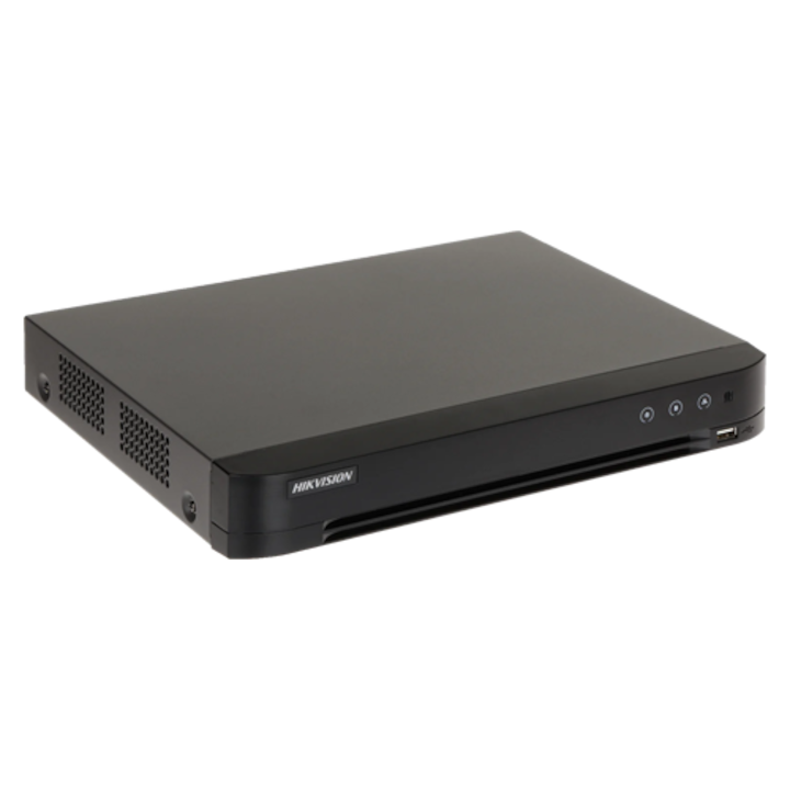 DVR AcuSense 16 канала IP max 6MP, аудио по коаксиален кабел, 1U - HIKVISION iDS-7216HQHI-M1-S16