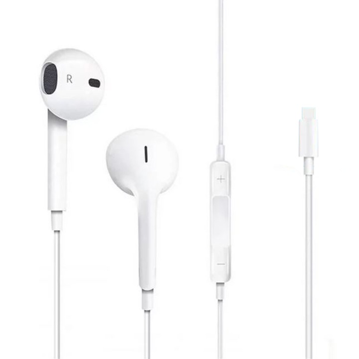 Casti type-C pentru iPhone 15, Earbuds, Comenzi Volum, HiFi Stereo, Microfon, Alb