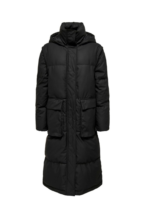 Női kabát, CSAK, 302625468, Poliészter, Fekete