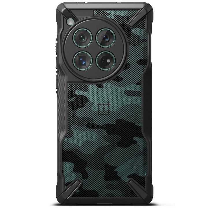 Калъф Ringke Fusion X, съвместим с OnePlus 12 Camo Black