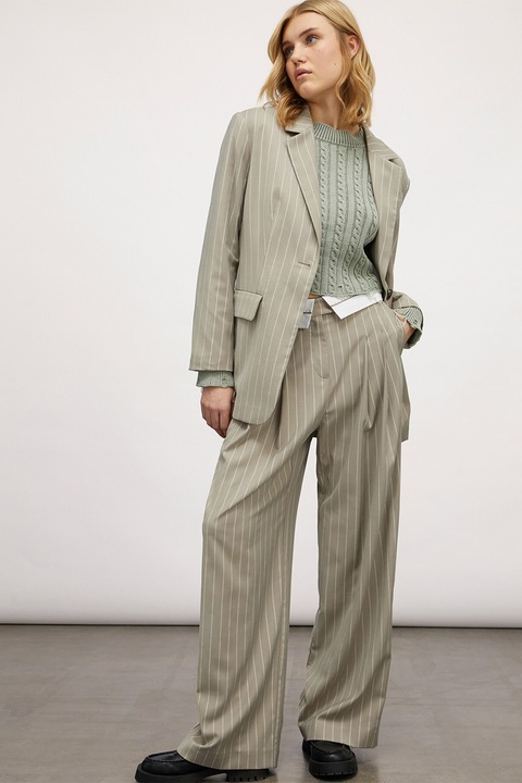 Motivi, Sacou lejer cu dungi, Kaki