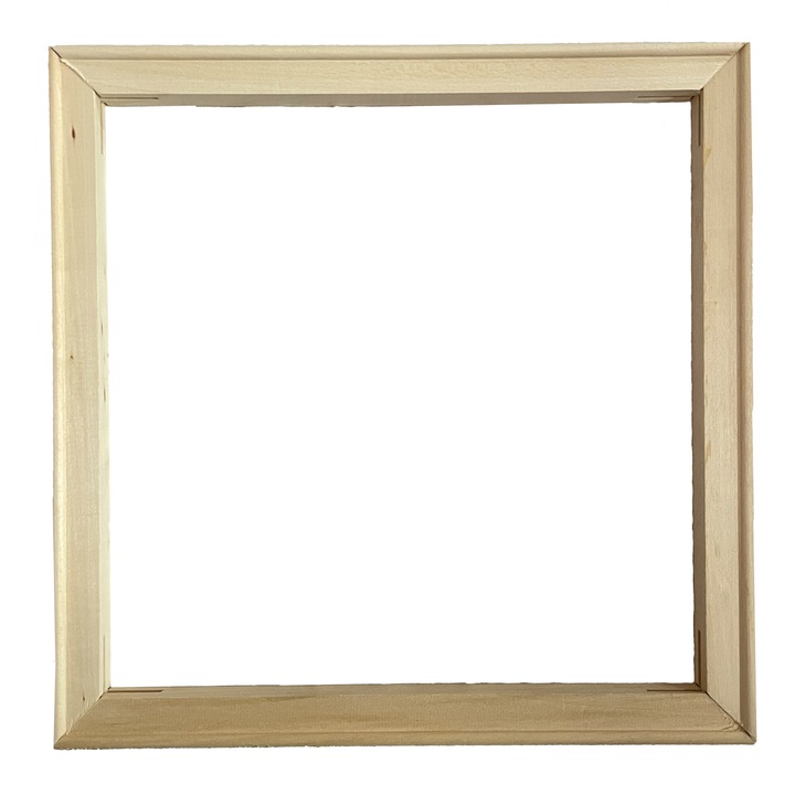 Sasiu canvas din lemn de tei pentru picturi, imagini si printuri 30x30 cm