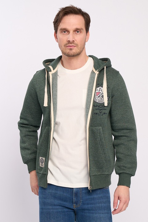 TIMEOUT, Kapucnis cipzáros pamuttartalmú pulóver