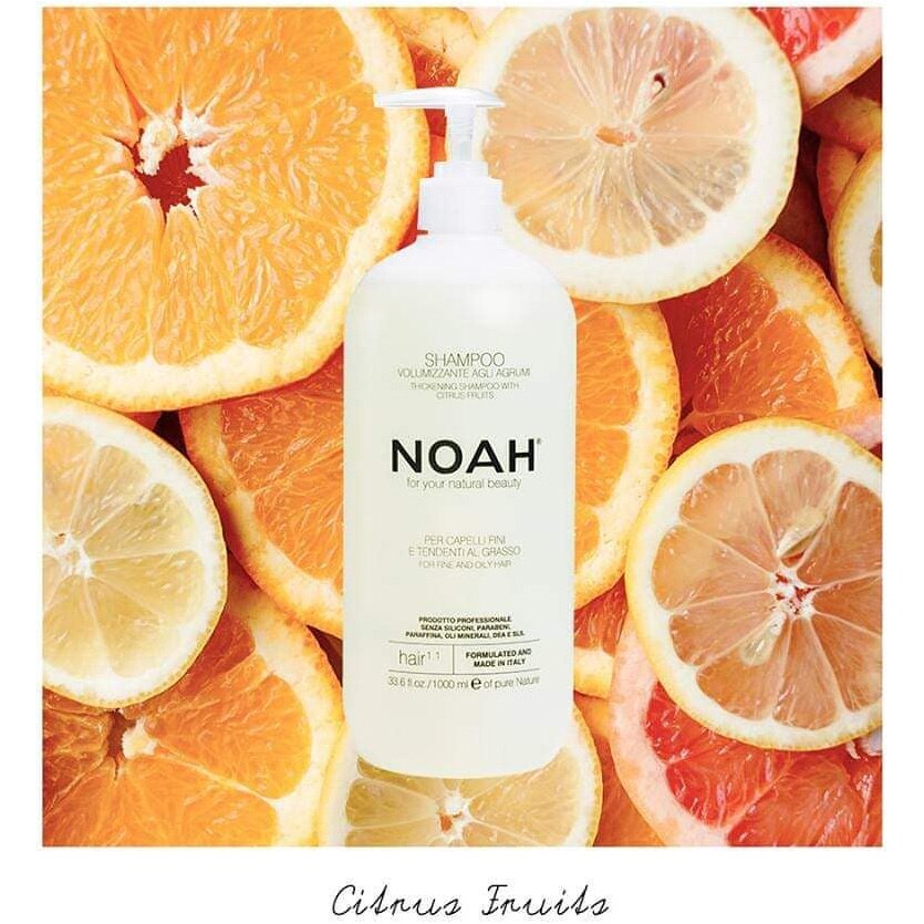 Sampon natural volumizant cu citrice pentru par fin si gras (1.1), Noah ...