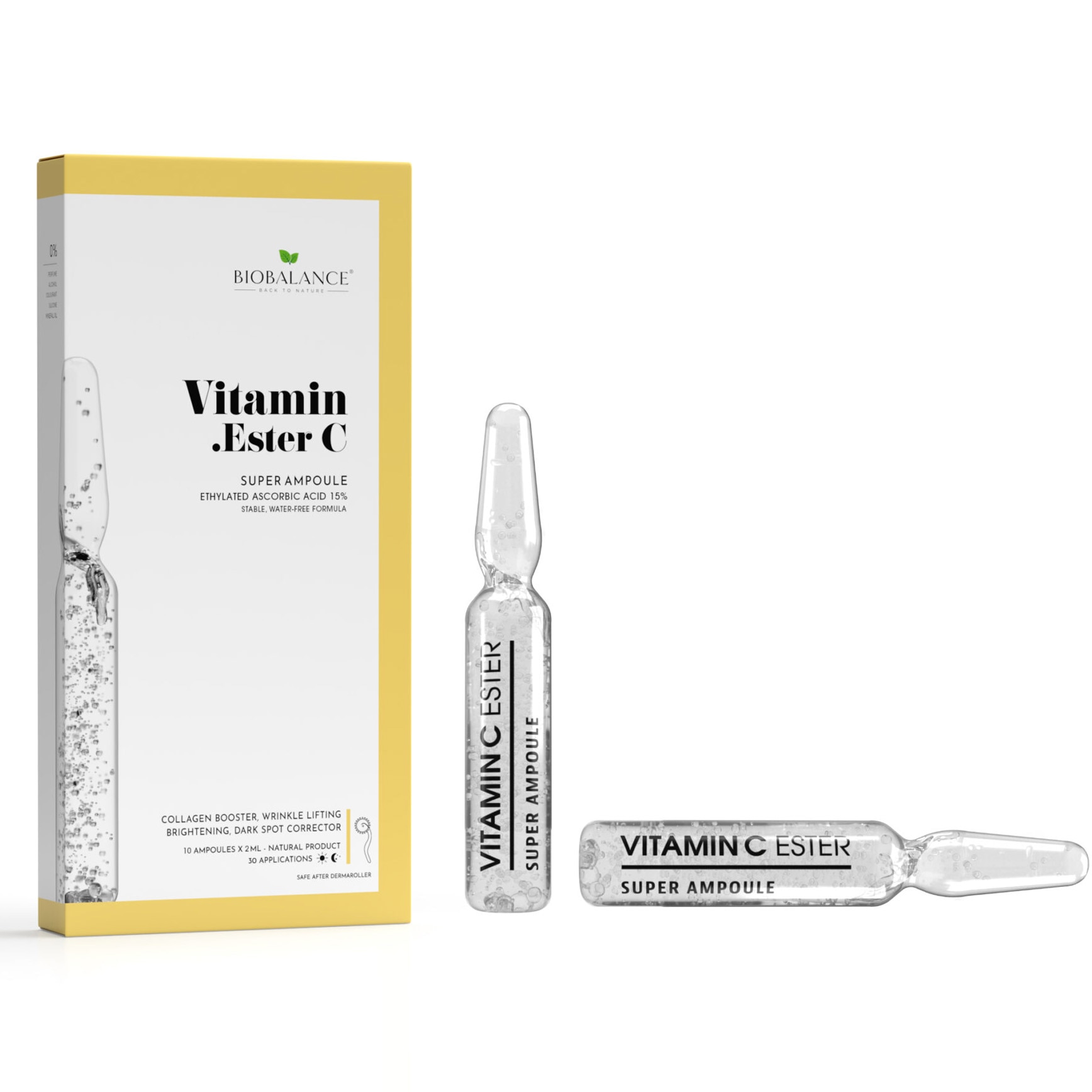 Концентрирани ампули Bio Balance, Vitamin Ester C, Лифтинг и блясък ...