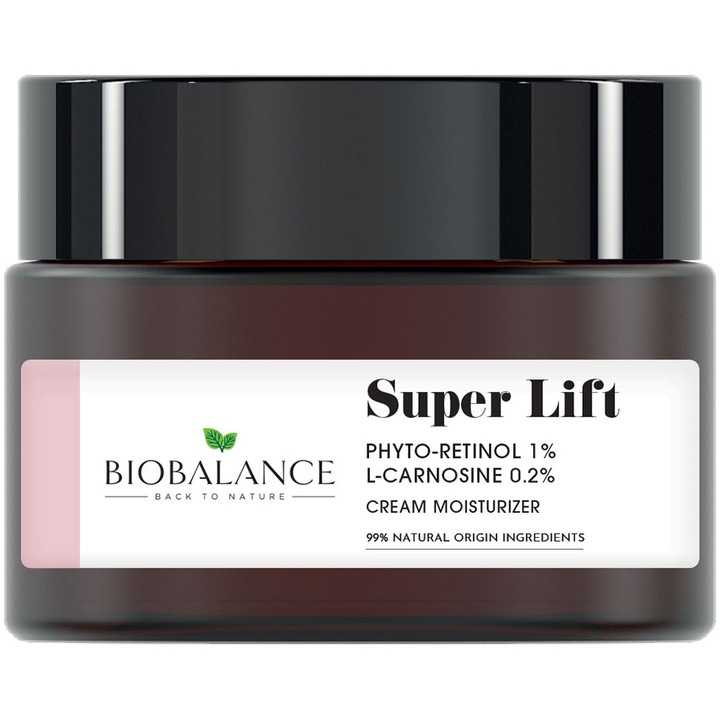 Лифтинг крем Bio Balance Super Lift с фито-ретинол 1% + L-карнозин 0,2%, Против пигментни петна и синя светлина, 50 мл