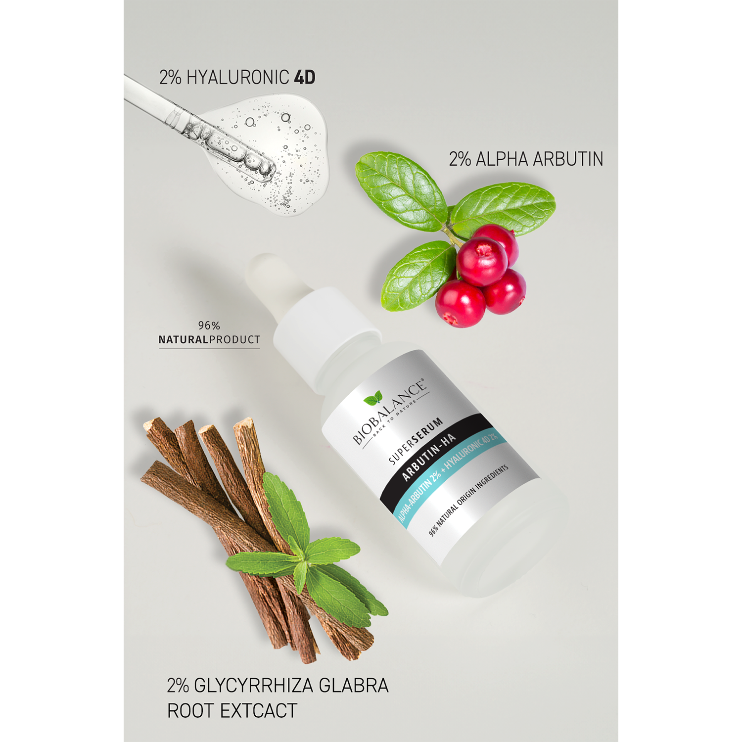 Super Serum Arbutin-HA cu Alpha-Arbutina 2% + Acid Hialuronic 4D 2% ...