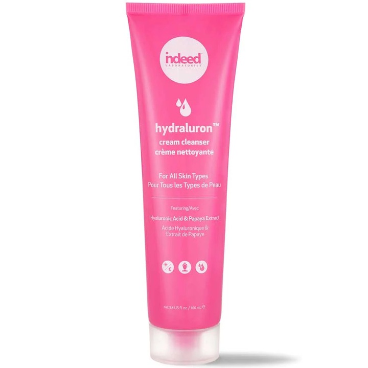Crema Demachianta Hidratanta cu Acid Hialuronic, Indeed Labs, 100 ml