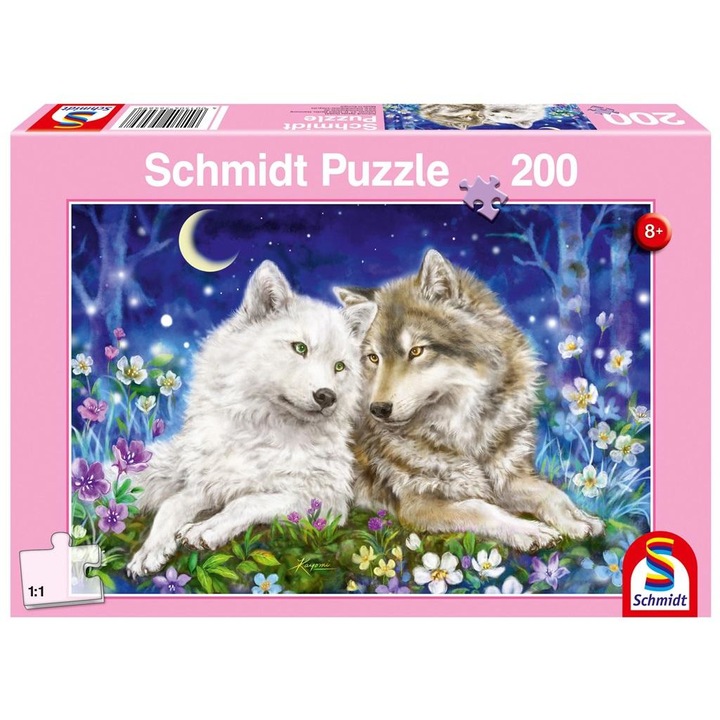 Schmidt 200 db-os puzzle - Cuddly wolf friends (56469)