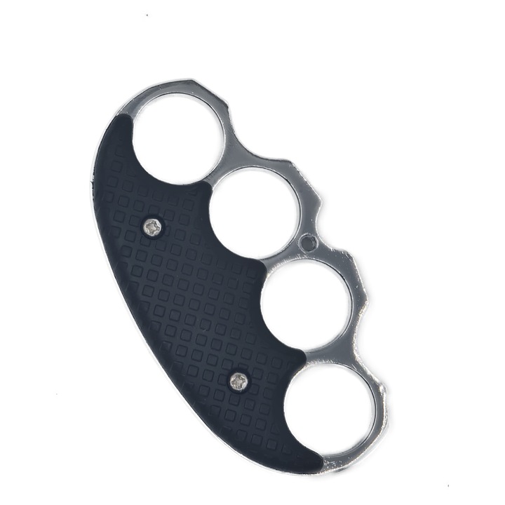 Бокс за самозащита, с дръжка, сребрист, D2, Dalimag