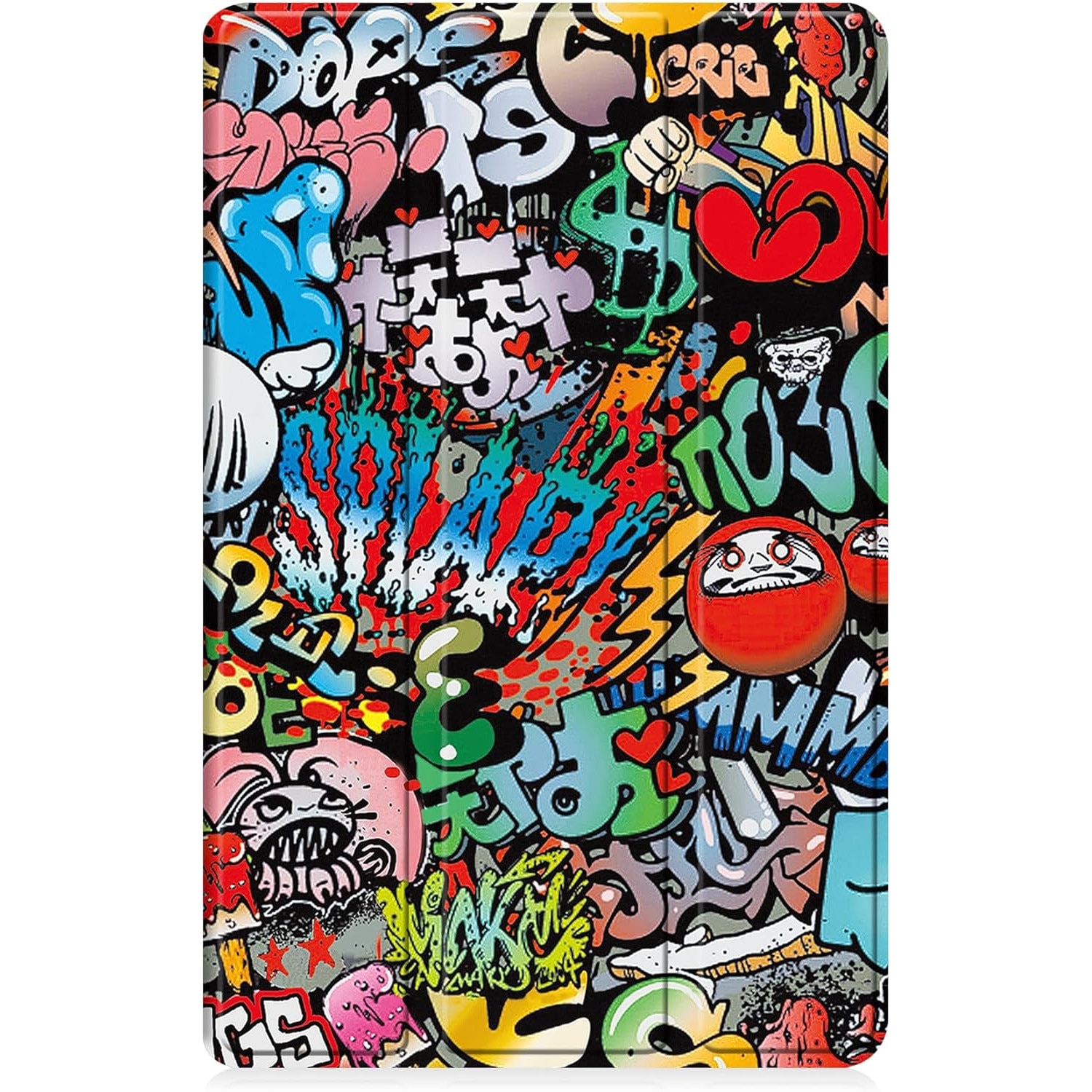 Husa pentru Samsung Galaxy Tab A11 Plus / A9+ Plus 11 inch UltraSlim de tip stand functie sleep/wake-up Aiyando, grafitti