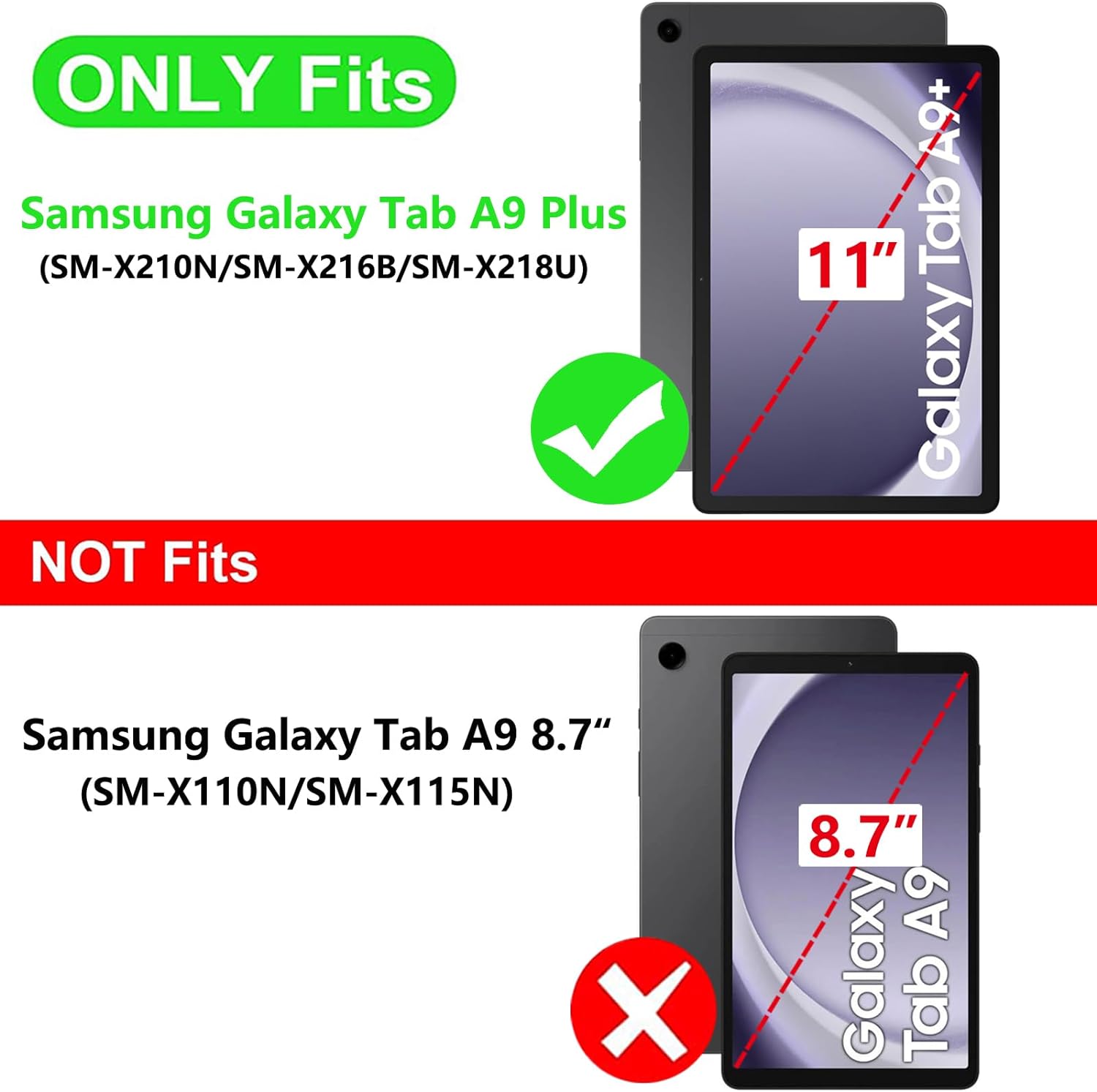 Husa pentru Samsung Galaxy Tab A11 Plus / A9+ Plus 11 inch UltraSlim de tip stand functie sleep/wake-up Aiyando, grafitti