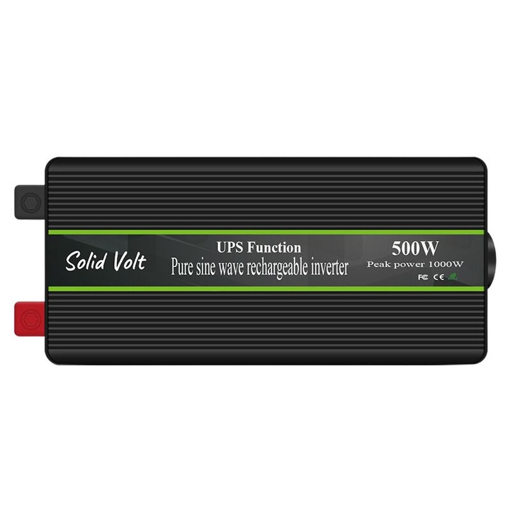 Invertor sinus pur cu functie UPS 500W/1000W 12V – 220V, sursa de alimentare neintreruptibila cu redresor/incarcator baterie integrat