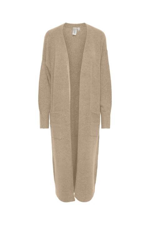 Női kardigán, YAS, 302597260, poliészter, Bézs, 2XL