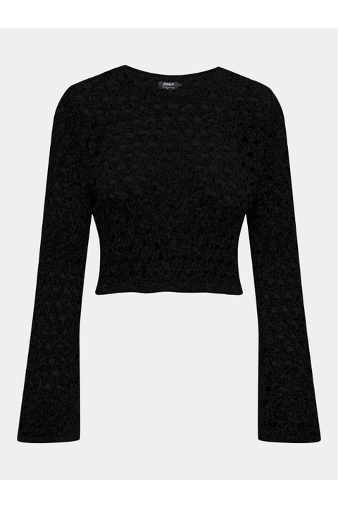 Pulover dama, ONLY, 303068271, Bumbac, Negru