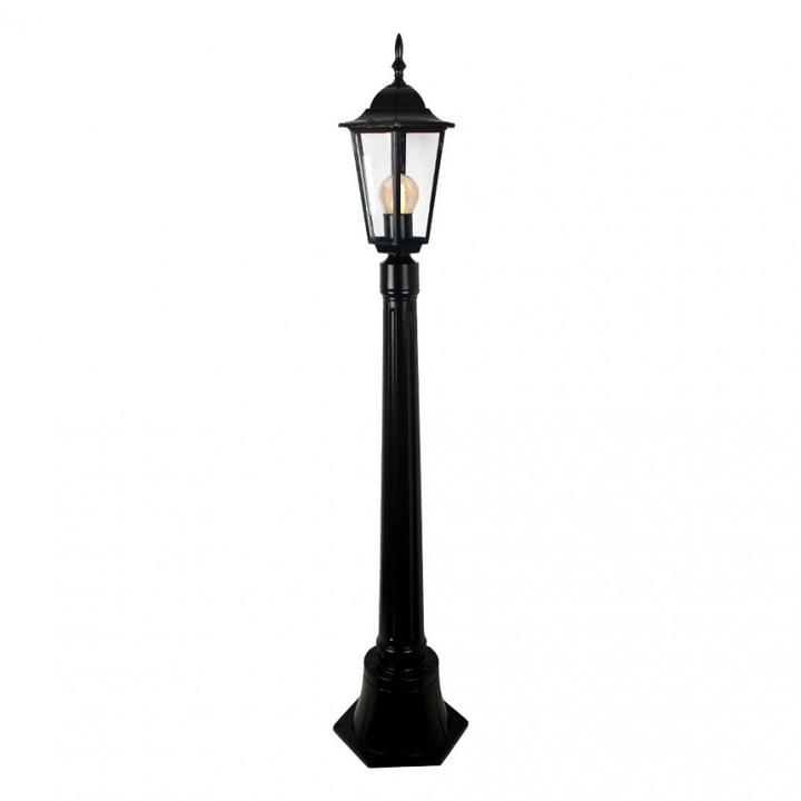 Kerti oszlop Lightex TINO, 1xE27, H1008mm, IP44, Matt fekete