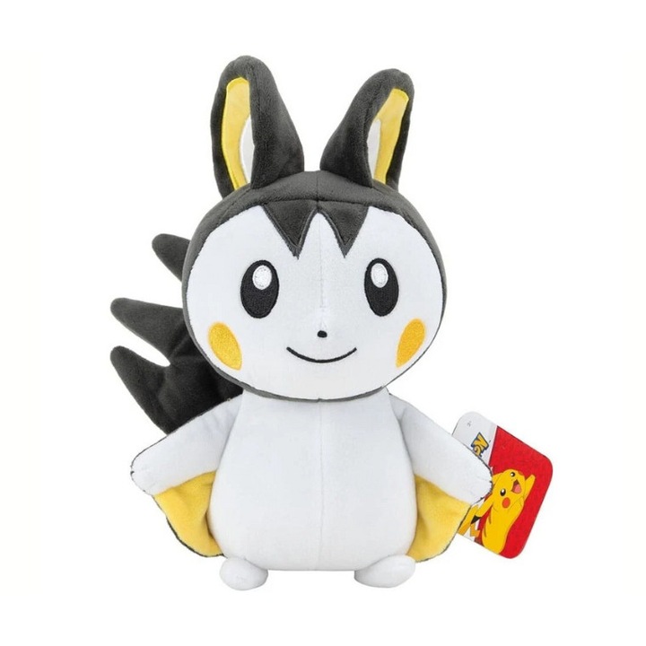 Jucarie Pokemon Emolga, Jazwares, Plus, 2 ani+, 20 cm, Multicolor