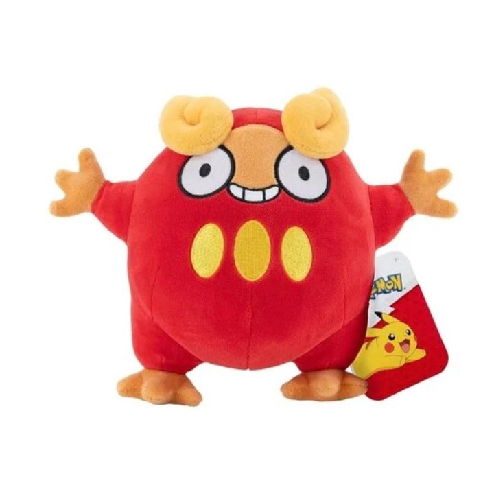Играчка Pokemon Darumaka, Jazwares, Плюш, 2 години+, 20 см, Многоцветен