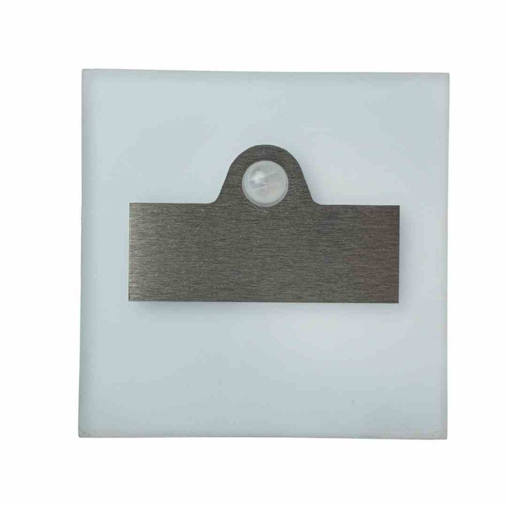 Spot cu senzor de miscare, Eko-Light, Plastic/Aluminiu, 75 x 75 mm, Argintiu/Alb