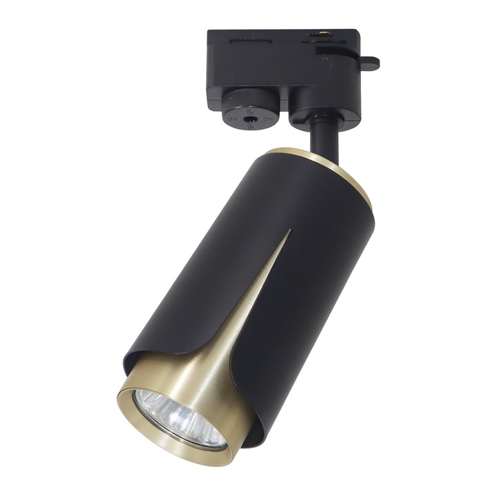 Стенна лампа MILAGRO FLOWER черна със злато, 1xGU10, елегантен дизайн