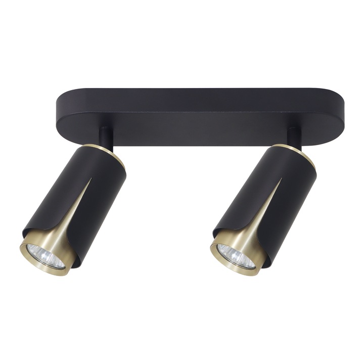 Spot, Milagro, Aluminiu, GU10, Negru