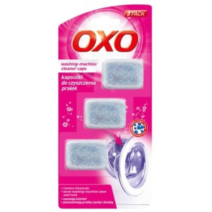 Set 3 tablete de curatat masina de spalat, OXO, 60 g